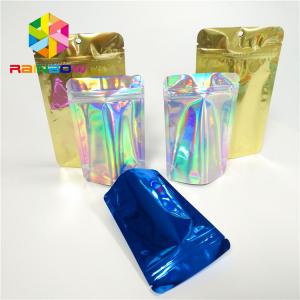 Quality Laminated Holographic Laser 3d Display Bags Hologram Heat Transfer Vinyl Pouch for sale