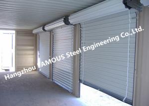 Quality Residential Overhead Roll Up Industrial Steel Garage Doors With Fire Resistant for sale