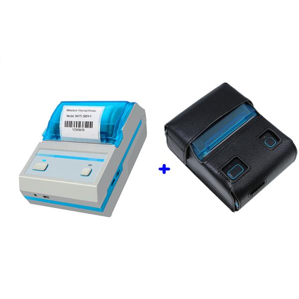 BT Portable Wireless Barcode Scanner Printer