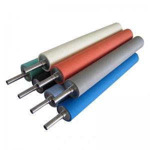 Quality NBR EPDM PU Silicone Rubber Roller For Printing Coating Textile for sale