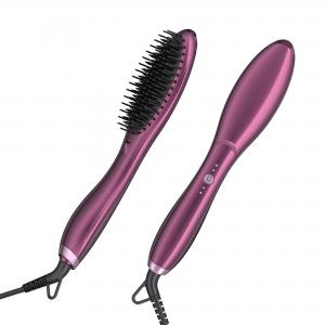 Quality Ceramic Hot Electric Comb Brush Hair Straightener With Comb  Anti Scald for sale