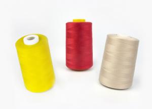 China Dyed Pattern Polyester Sewing Thread For Garment Sewing , TFO / Ring Spun Type on sale