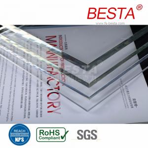 China Transparent Cast Acrylic Sheets Heat Moldable Pmma Diffuser Sheet High Temperature on sale