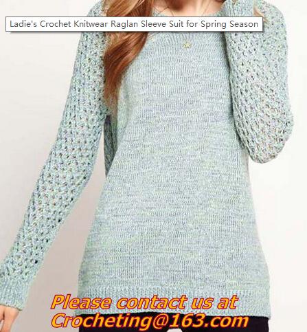 Buy Crochet sweater, Lady's Hollow Out Crocheted Pullover O Neck Long Sleeve Casual Knitted Slim Women Sweater at wholesale prices