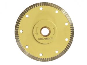 Quality Turbo Continuous Rim Dry Diamond Cutting Disc , Fast Ceramic Cutting Wheel for sale