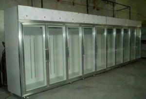 China Glass Sliding Door Commercial Beer Coolers 0 - 10 Degree Fan Cooling For Shop on sale