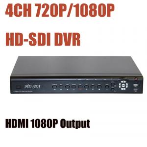 Quality 720P 1080P HD SDI 4CH CCTV DVR HDMI 1080P Video output Standalone H.264 Security Video Recorder DVR for sale