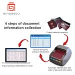 Data Processing Passport Data Entry System with HD 3.0 MP Camera and USB