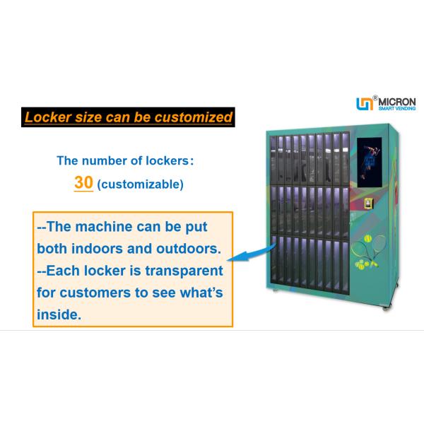 Large Capacity Touch Screen Tennis Sport Locker Vending Machine With Intelligent System