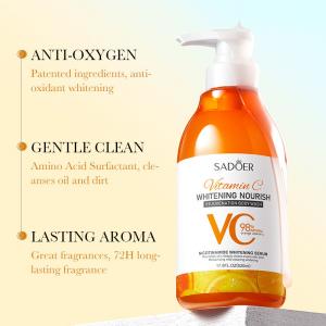 Quality Exfoliating Vitamin C Natural Fragrance Body Wash Bath Shower Gel Deep Cleansing for sale