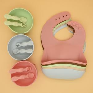 Quality OEM Custom Waterproof Soft Silicone Baby Feeding Kit BPA Free for sale