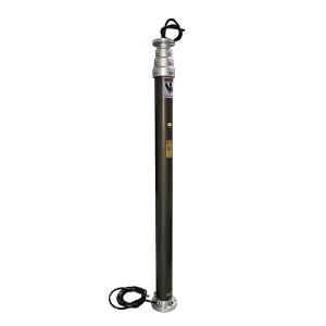 Quality 4.2m pneumatic telescopic light mast telescoping mast 1.5m retracted inside building cables, lighting mast tower for sale