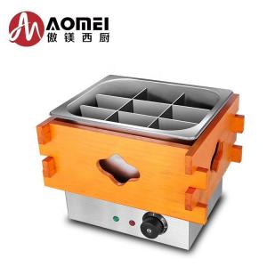 Quality Stainless Steel Inner Pot Anti-scald Wooden Case Outside Oden Food Cooker for Restaurant for sale