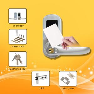 Quality Slim Type RFID Card Door Lock with Long life time for power usage and low voltage warning for sale