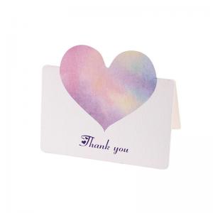 Quality In Stock Ready To Ship Thank You Card Heart Shape Decoration Gift Card for sale