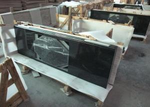Quality Absolute Black Granite Vanity Top , 2cm Thick Natural Solid Surface Vanity Tops for sale