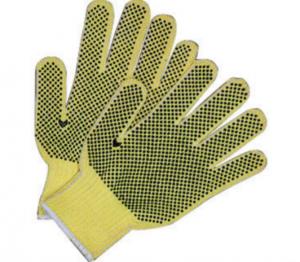 Quality Double Sides PVC Dotted Hand Protection Gloves Cotton Knit Work Gloves for sale