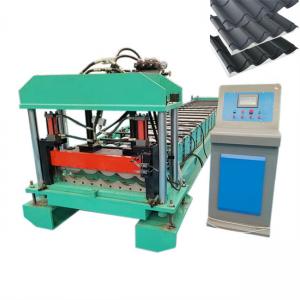 Quality Customized Aluminum Colored Glaze Steel Metal Sheet Glazed Tile Making Roll Forming Machine for sale