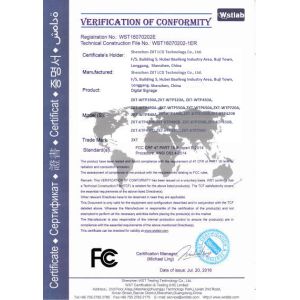 Shenzhen ZXT LCD Technology Co., Ltd. Certifications