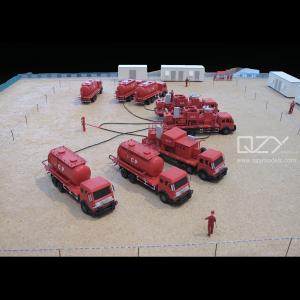 Quality Industrial Scale Model Construction Site Showcase 1:30 Oil Testing & Fracturing for sale