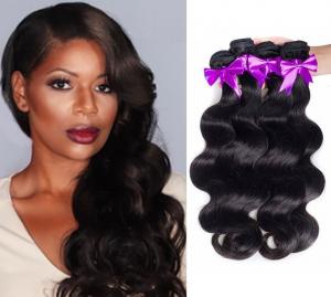 Quality Double Weft 100% Virgin Human Hair Bundles Unprocessed Peruvian Body Wave Hair for sale