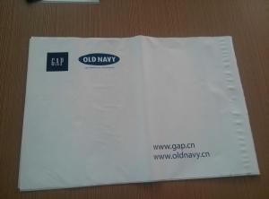 Quality Large Durable White length 40.64cm Courier Plastic Bag Thickness 0.08mm for sale