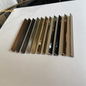 China Decorative Profile T Shaped Decorative Metal Tile Trim 2440mm Length on sale