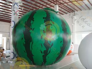 Quality customized Inflatable helium fruit product balloon,  including 4m Watermelon / cherry / apple for sales promotion for sale