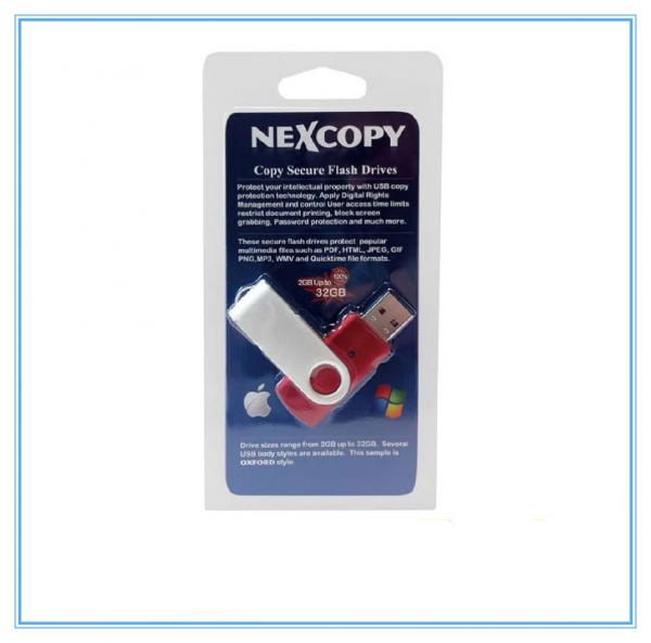 Buy Colorful PVC USB Blister Card Packaging For Single USB Packing at wholesale prices