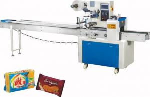 China Foods Bread Horizontal Flow Pack Machine Servo Motor Horizontal Pillow Packing Machine on sale