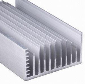 Quality Clear Anodized 6063-T5 Aluminum LED Heat Sink Extrusion Profiles With Tapping , Stamping for sale