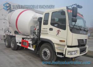 Quality 340 HP 10 Wheeler Foton Auman Concrete Mixer Truck 9000 Liters Agitating Lorry With VT Cab for sale