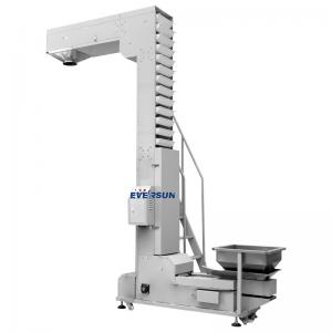 Quality Stainless Steel Vertical Belt Lifting Z Type Conveyor System for sale