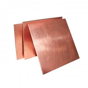 Quality 99.9% Purity 0.5 Mm Copper Sheet Metal ASTM C10100 C11000 3mm Polished Copper Sheet for sale