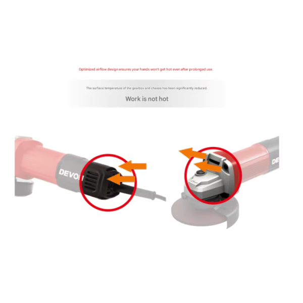 DEVON 2827 Angle Grinder/Fine Shank Cutter/Multi-functional Grinding and Polishing Machine