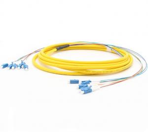 Quality 6 Fibers OS2 Pre Connectorized Fiber Optic Cable LC/UPC To LC/UPC LSZH OFNR Jacket for sale