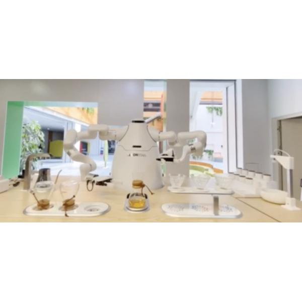 Humanoid Two Arms Tea Making Robot 200kg Coffee Delivery Robot make pour over coffee