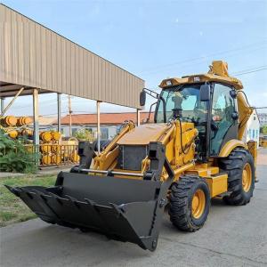 Quality Heavy Machinery Front End Loader Backhoe With Front Bucket High Efficiency for sale