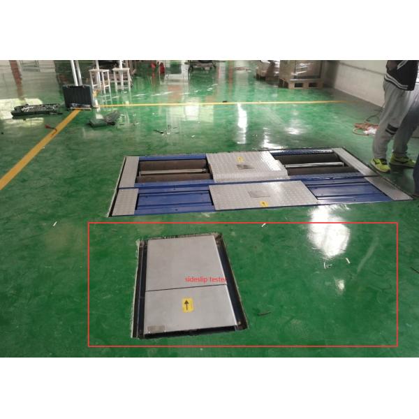 CTGT-3-4 Roller 4-in-1 vehicle test line Roller brake tester with axle load Single plate sideslip tester Suspension test