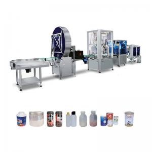 China Sesame Medicine Protein Automatic Packaging Line Coffee Powder Bottle Filling Line on sale
