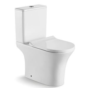 Buy cheap Ceramic Dual Flush Two Piece Toilet Glossy White Modern Bathroom Sanitary Ware from wholesalers
