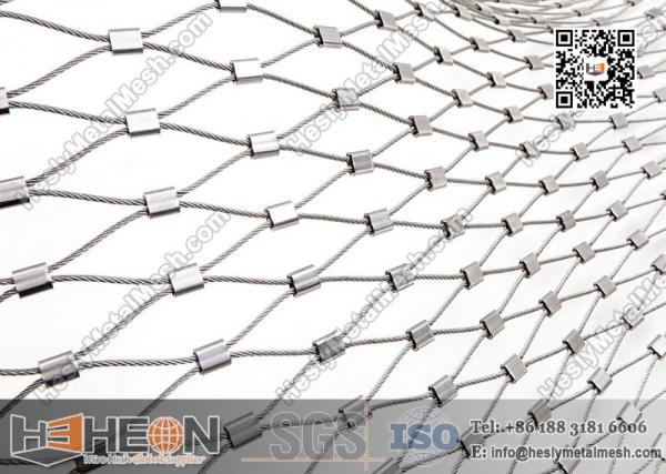 Buy 316L Stainless Steel Ferrule Wire Rope Mesh Netting | China Factory Direct Sales at wholesale prices