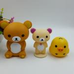 Custom Lovely Bear Rubber PVC Toys ,PVC Vinyl Action Figures , Eco-friendly For