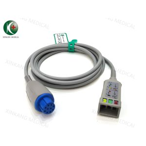 Buy cheap Compatible Datex 10Pin Ecg 3leads ASP trunck Cable from wholesalers