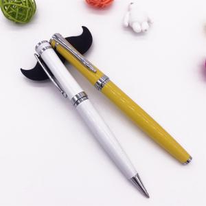 Quality double metal pen with ball pen ink and gel pen ink for gift use metal pen for sale