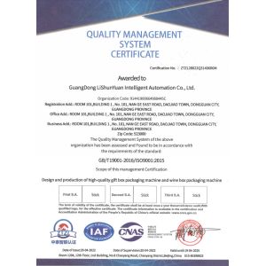 Guangdong Lishunyuan Intelligent Automation Co., Ltd. Certifications