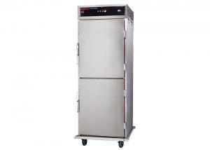 China 1.8KW Standing Food Warmer Cart Double Doors Holding Cabinet 50℃ - 99℃ on sale