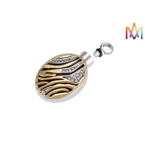 Buy cheap Corrugated Oval Ashes Engraved Necklace Charms 27.5G from wholesalers