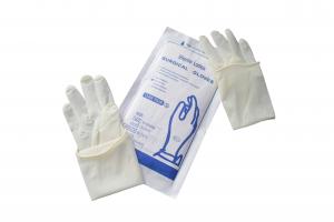 Quality Rubber Latex Surgical Gloves Powder EO / Gamma Sterilization For Protection for sale