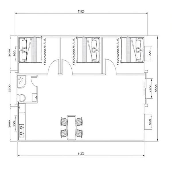 20ft or 40ft White/Customized Color Portable Prefabricated Expandable Container House